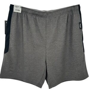 Solaris Active Big Man 4XB Gray Heathered Athletic Shorts Phone Pocket